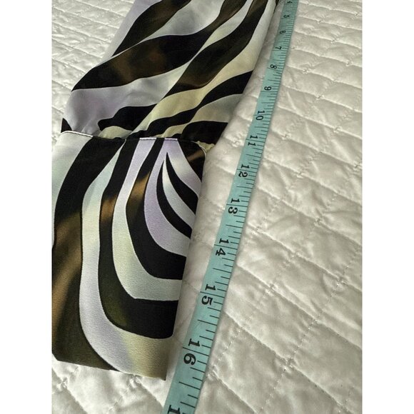 Alison Sheri Womens Zebra Print Long Sleeve Button-Up Blouse S/P - Picture 10 of 10
